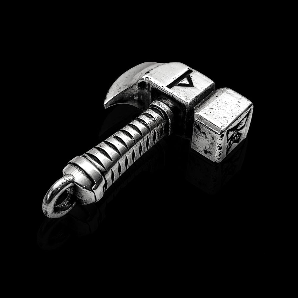 AXE Hammer Silver Pendant