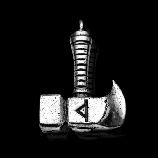 AXE Hammer Silver Pendant