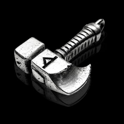 AXE Hammer Silver Pendant